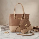 3-Piece Soft PU Leather Handbag Set for Women - Image 2