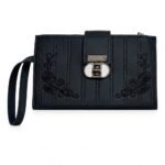 embroidered synthetic leather clutch wallet black pakistan
