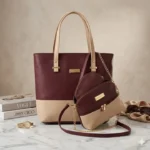 3-Piece Soft PU Leather Handbag Set for Women - Image 4